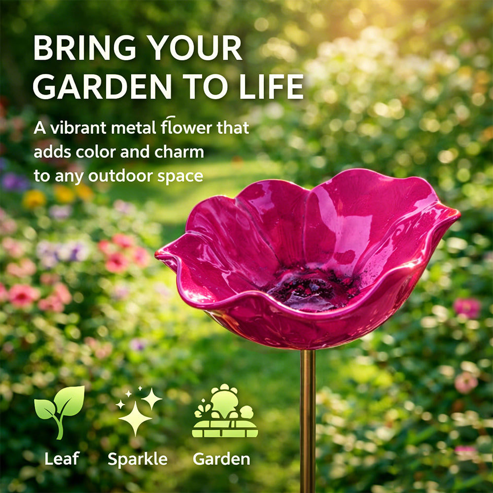 💖🎁2026 Mother's Day Gifts 50% Off--🎁Handmade Metal Flower Garden Stake🐦-HS