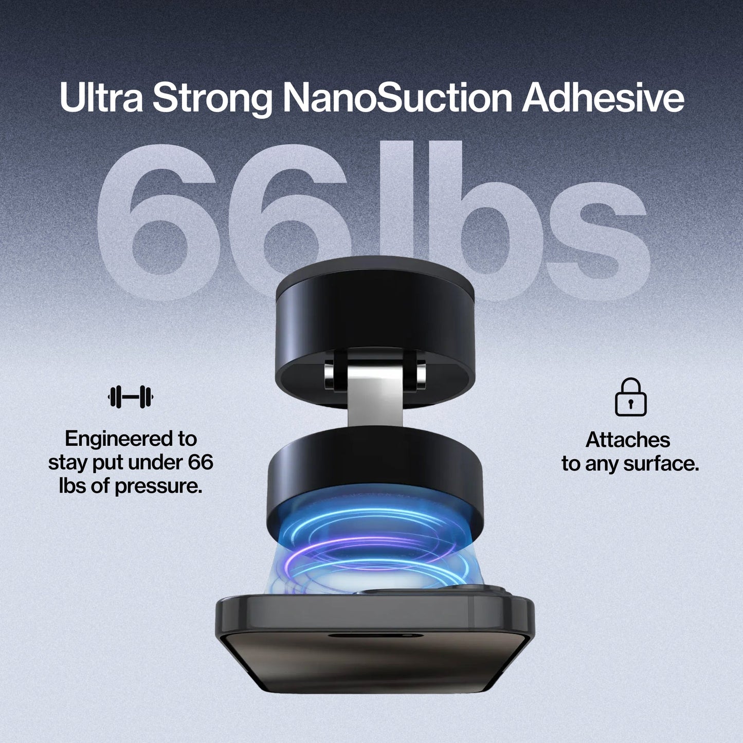 Soporte Magnético de Vacío | NanoSucción de 30 kg se adhiere a cualquier superficie | Soporte de teléfono MagSafe | Ajustable 360° | Nunca Bloquea las Rejillas de Ventilación | Pequeño Portátil iPhone Android-AJZ