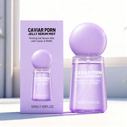 🔥Official Authentic Caviar PDRN Jelly Serum Mist | Hydrating Face Mist, Revitalizing & Radiance Face Spray, Sprayable Hydrogel, Travel Essentials & Self Care Gifts for Women, Korean Skin Care-AJZ