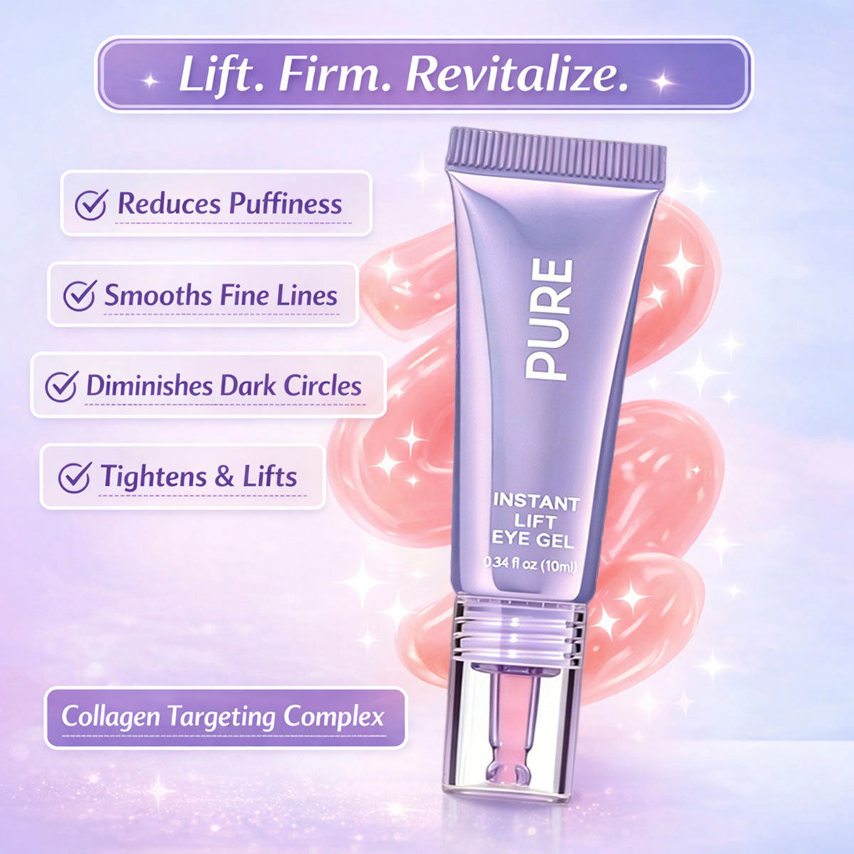 Final 3 Hours: 60%OFF🔥 Instant Lift Eye Gel for Puffiness, Bags & Dark Circles-HS