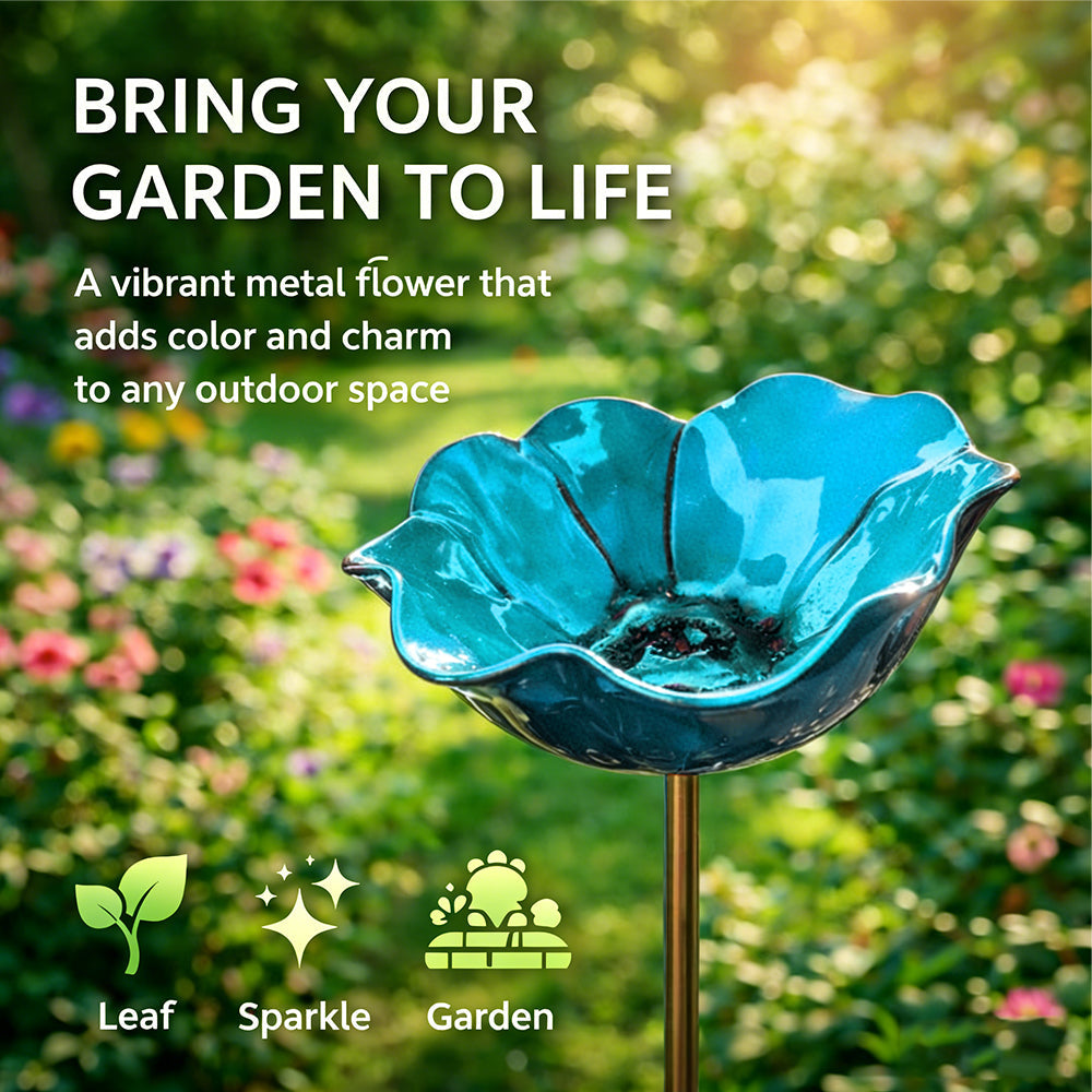 💖🎁2026 Mother's Day Gifts 50% Off--🎁Handmade Metal Flower Garden Stake🐦-HS