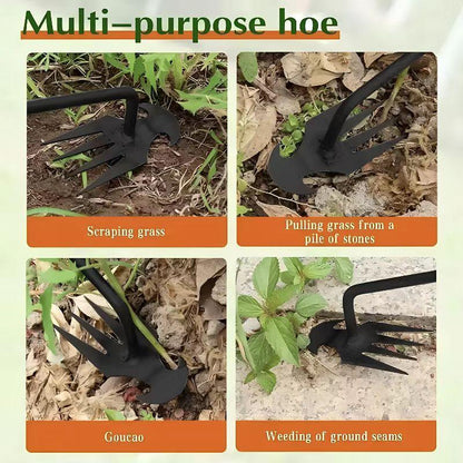 Multi-Function Weeding Tool — A new, durable gardening tool, this portable weeder pulls weeds out by the roots. Ideal for loosening soil-HS