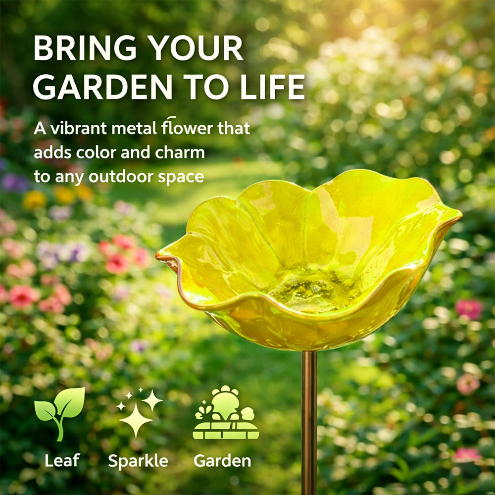 💖🎁2026 Mother's Day Gifts 50% Off--🎁Handmade Metal Flower Garden Stake🐦-HS