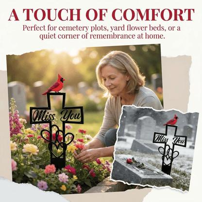 🐦LAST DAY 49% OFF -💖Metal Cemetery Memorial Plaque for Remembrance✝️-HS