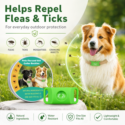 Natural Flea & Tick Repellent Collar for Cats & Dogs-HS