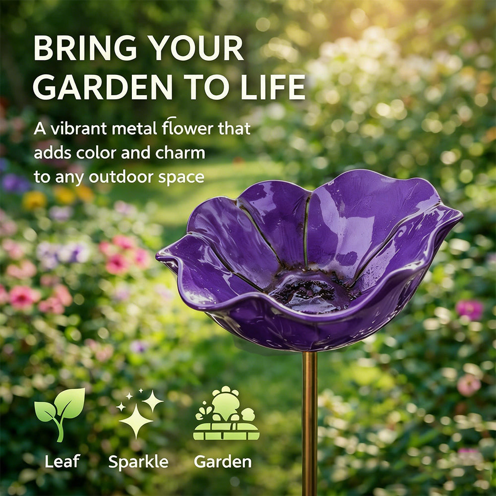 💖🎁2026 Mother's Day Gifts 50% Off--🎁Handmade Metal Flower Garden Stake🐦-HS