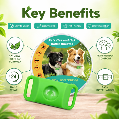 Natural Flea & Tick Repellent Collar for Cats & Dogs-HS