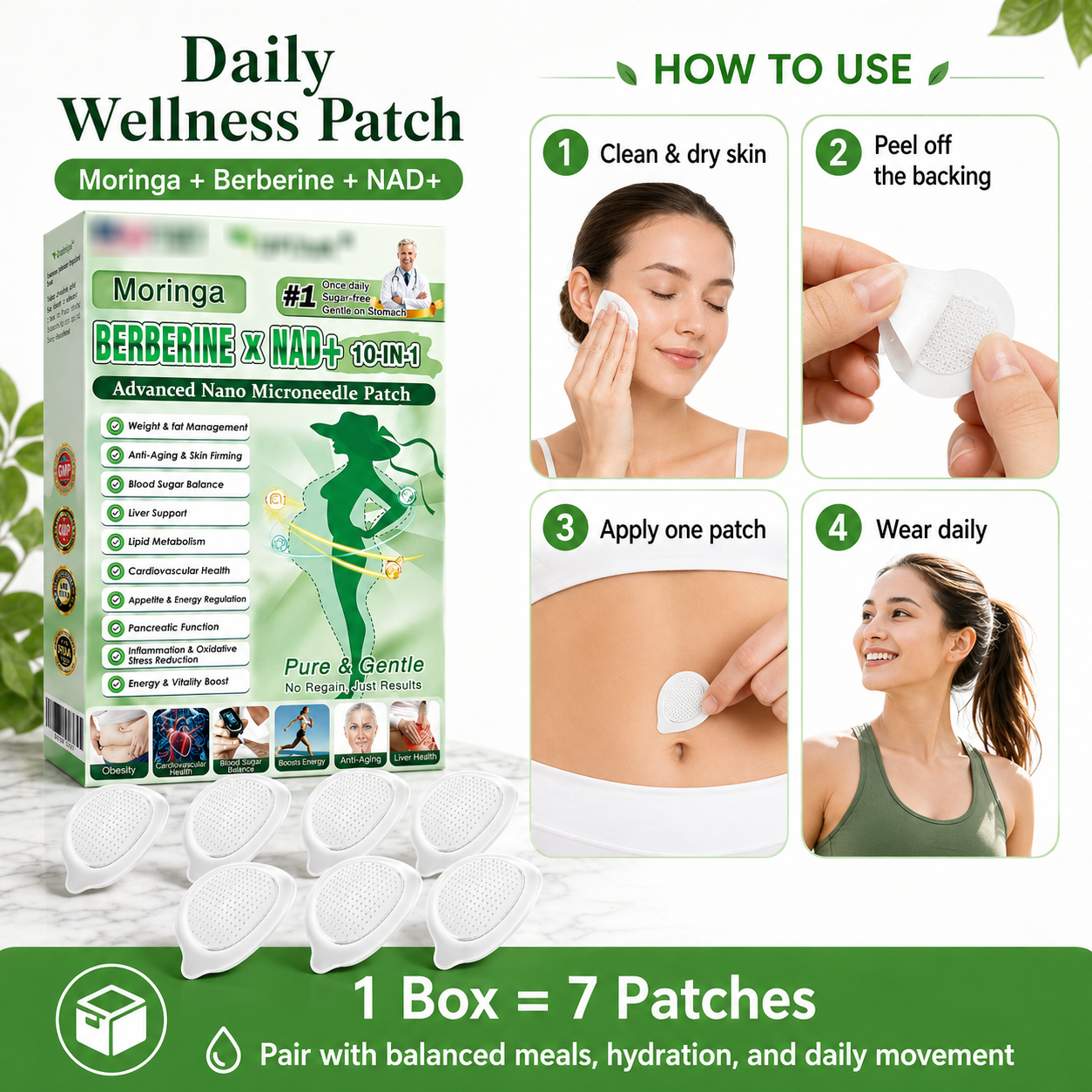 Daily Wellness Patch for Weight-Management Support-HS