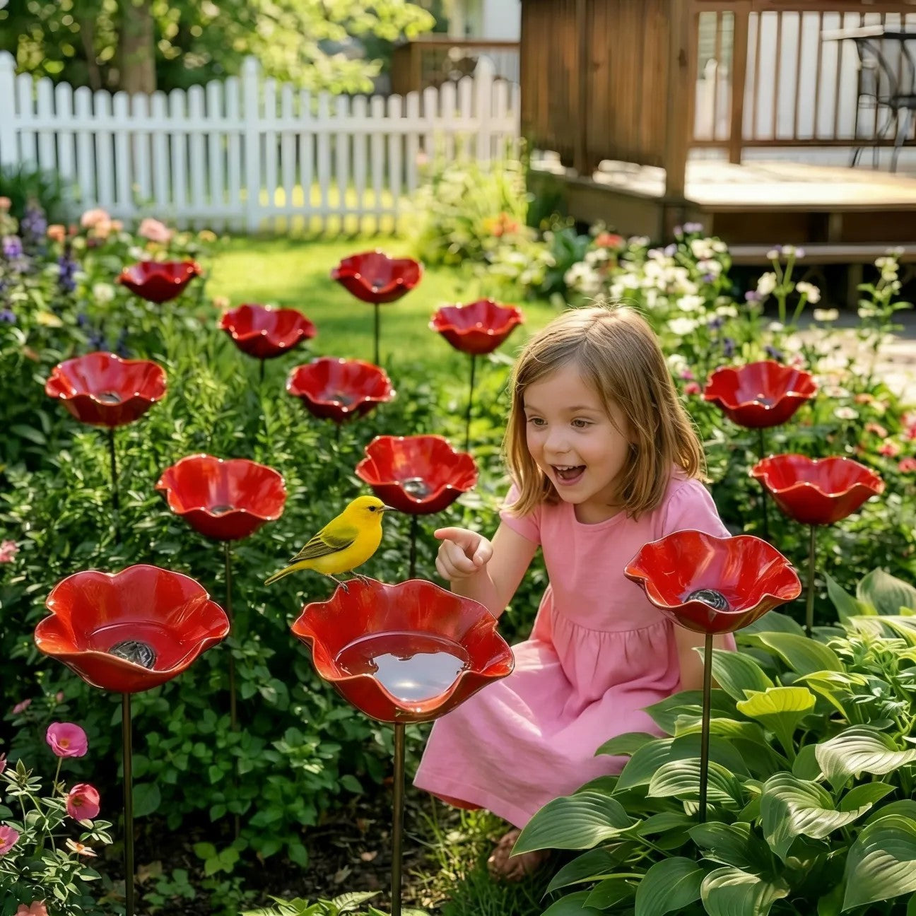 💖🎁2026 Mother's Day Gifts 50% Off--🎁Handmade Metal Flower Garden Stake🐦-HS
