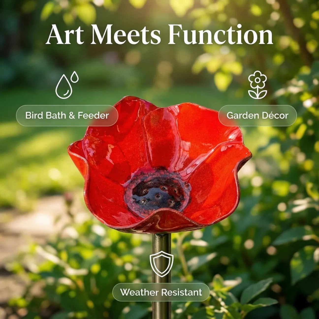 💖🎁2026 Mother's Day Gifts 50% Off--🎁Handmade Metal Flower Garden Stake🐦-HS
