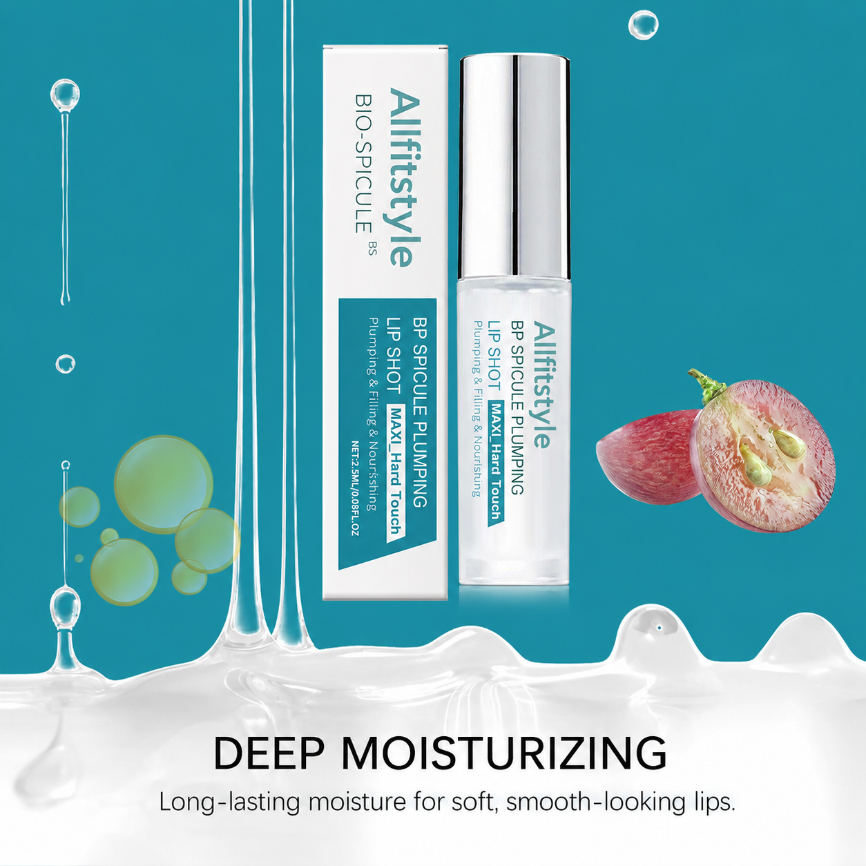 💋Bio-Spicule Lip Plumping Shot-Instant Volume Look • Glass Glow Finish • Nourishing Lip Care-HS