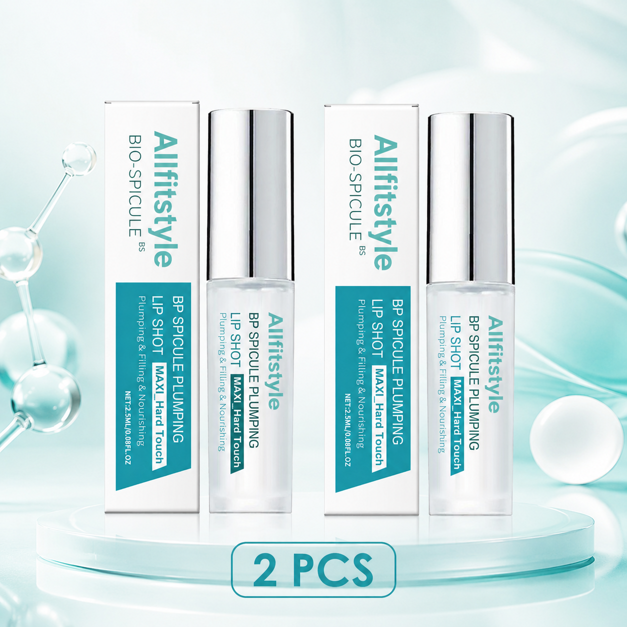 💋Bio-Spicule Lip Plumping Shot-Instant Volume Look • Glass Glow Finish • Nourishing Lip Care-HS