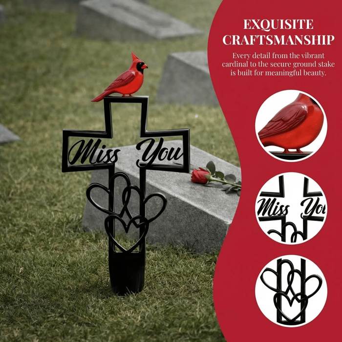 🐦LAST DAY 49% OFF -💖Metal Cemetery Memorial Plaque for Remembrance✝️-HS