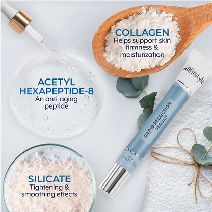 Sérum para ojos de reducción rápida Plexaderm - Removedor de arrugas antienvejecimiento para el rostro, fórmula científica para una fácil absorción sin dejar sensación grasosa, 10 ml, cuidado de la piel reafirmante Comfort-HS